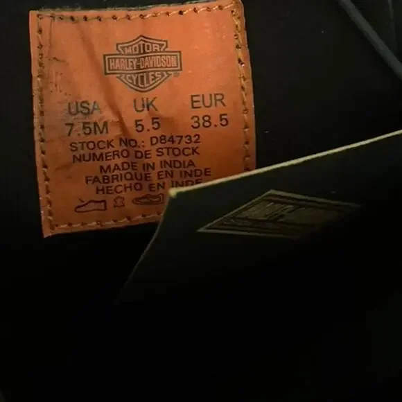 Harley-Davidson Women's Celina Black 10.75-Inch Fashion Wedge Boots Sz 7.5 - Picture 8 of 8